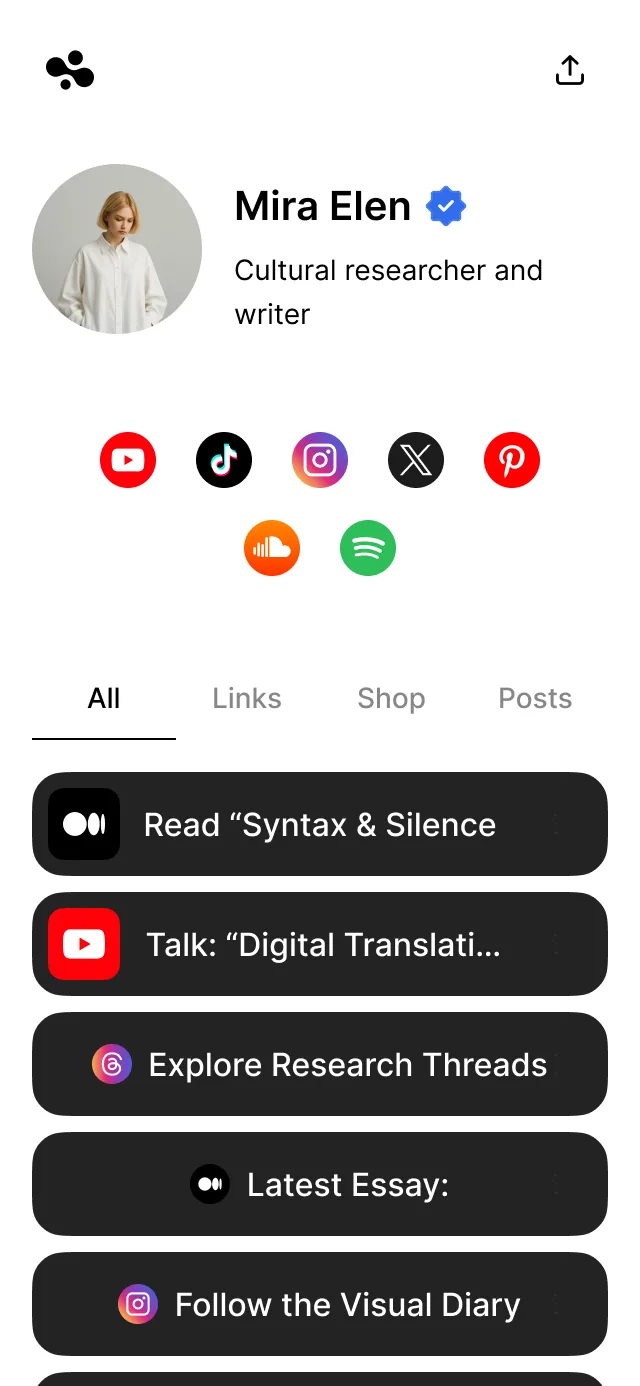 The InBio 8 template